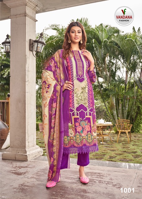 Vandana Mumtaz 1 Digital Printed Dress Material Collection